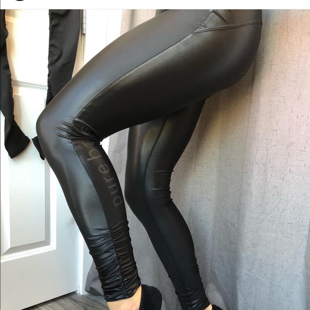 High waist Pure Barre shine legging, Black, NWT!
